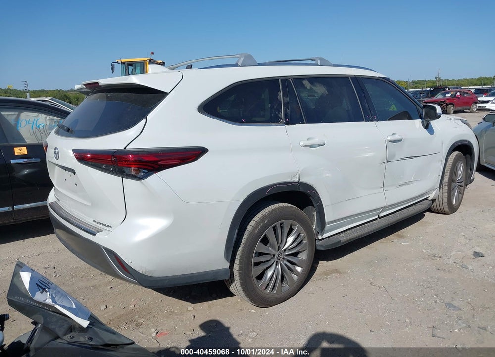 2022 TOYOTA HIGHLANDER PLATINUM VIN: 5TDFZRAH1NS095374