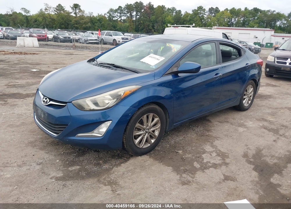 2014 HYUNDAI ELANTRA SE VIN: KMHDH4AE5EU145445