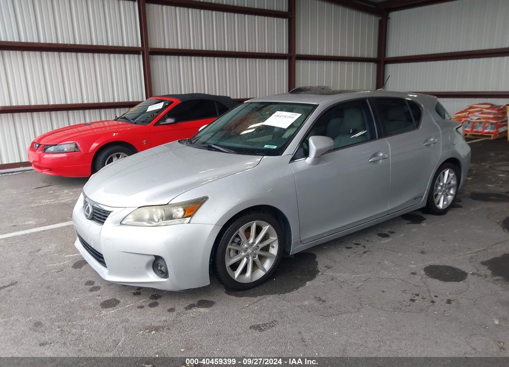 2012 LEXUS CT 200H PREMIUM VIN: JTHKD5BH2C2083662