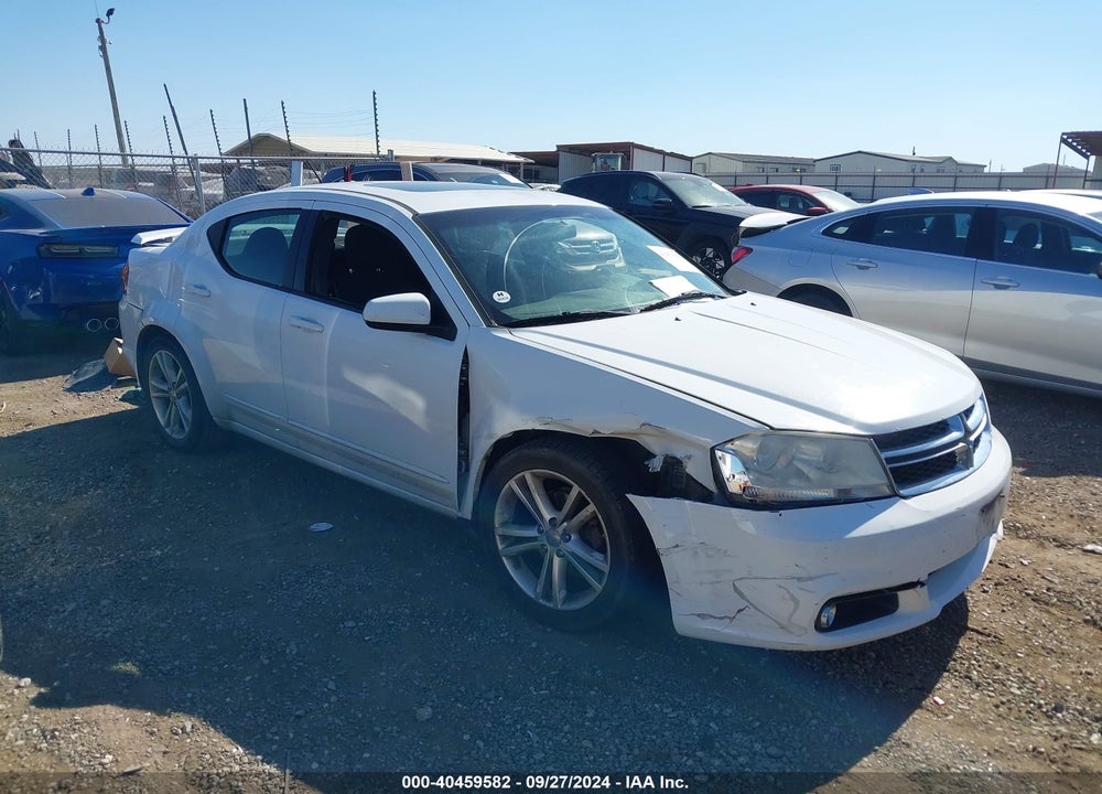 2013 DODGE AVENGER SXT VIN: 1C3CDZCB7DN692578
