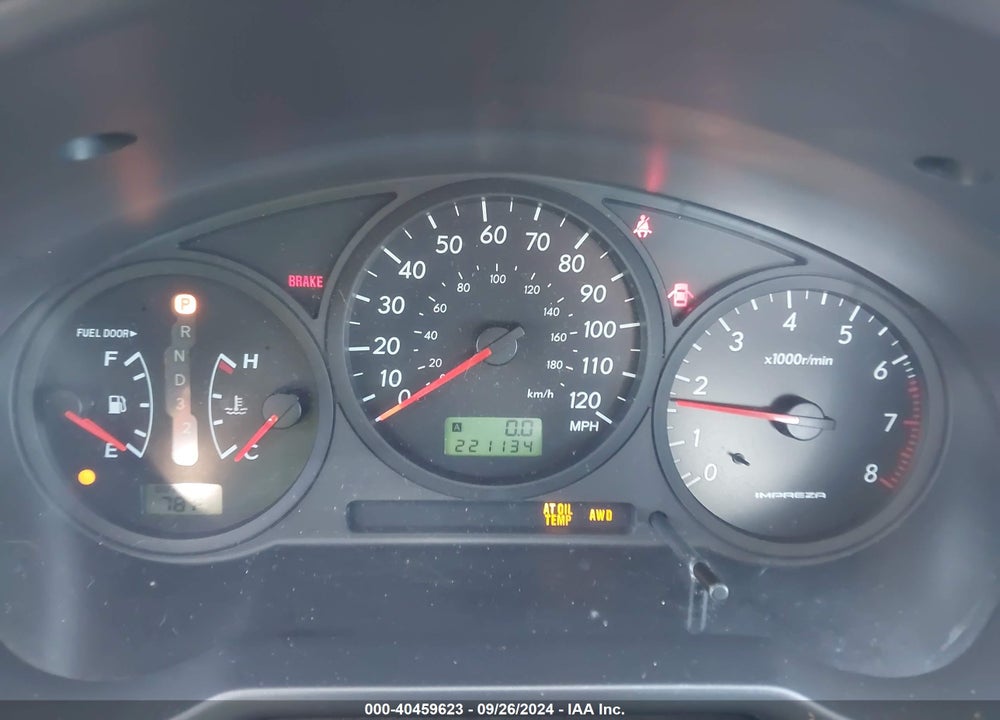 2006 SUBARU IMPREZA 2.5I VIN: JF1GD67616H509885