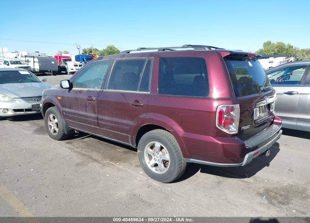 2007 HONDA PILOT EX-L VIN: 2HKYF18627H522481