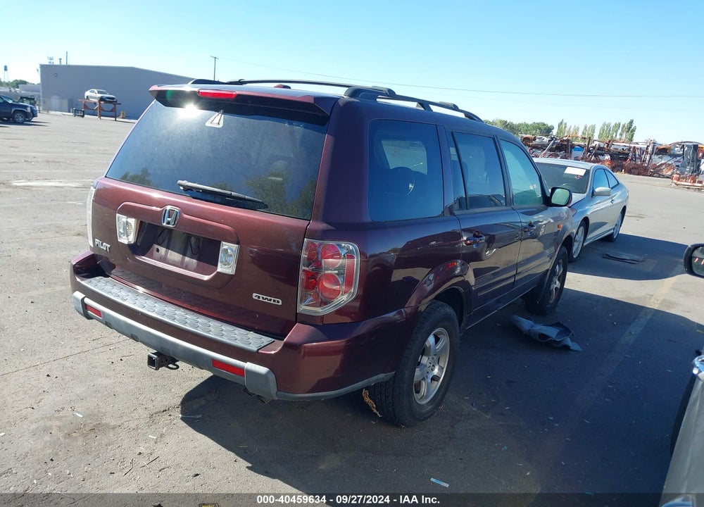 2007 HONDA PILOT EX-L VIN: 2HKYF18627H522481