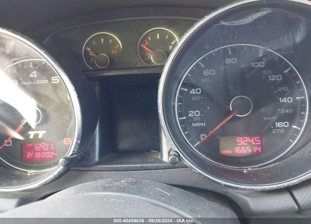 2008 AUDI TT 3.2 VIN: TRURD38JX81020469