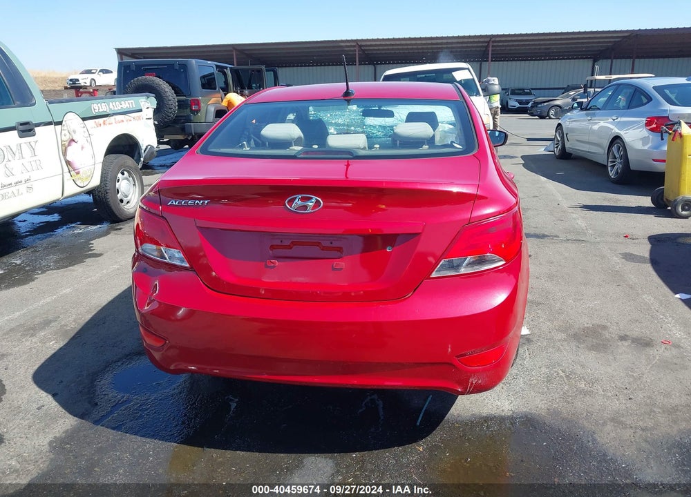 2015 HYUNDAI ACCENT GLS VIN: KMHCT4AE5FU907846