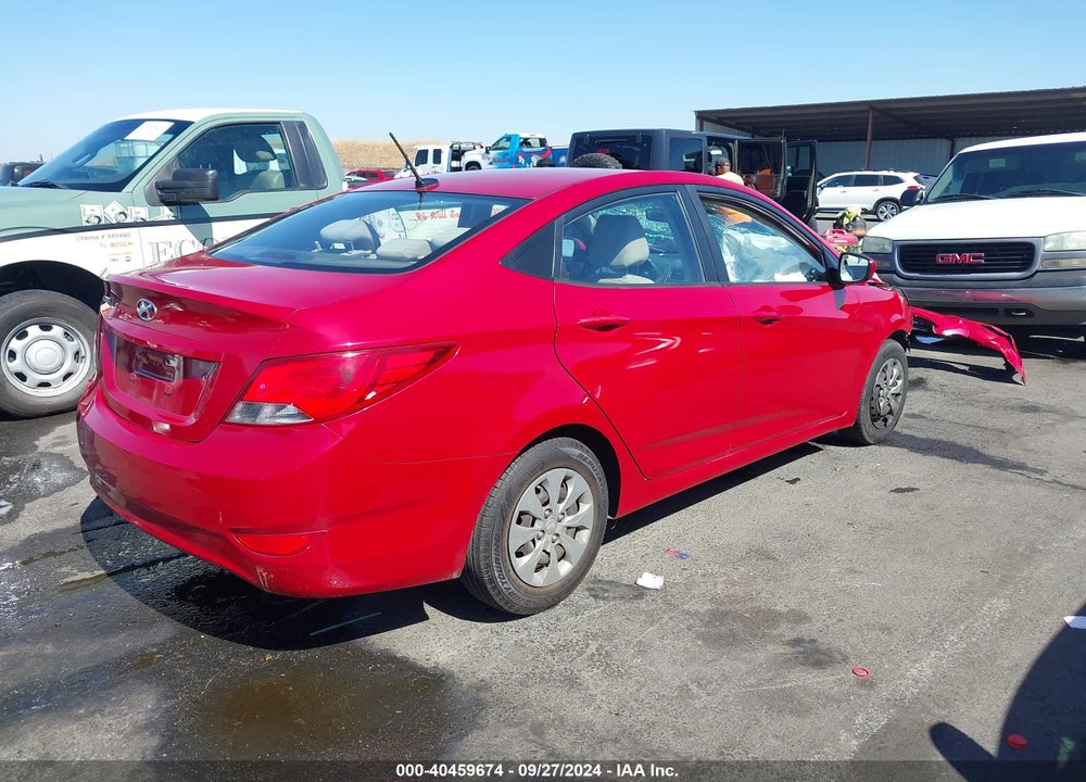 2015 HYUNDAI ACCENT GLS VIN: KMHCT4AE5FU907846
