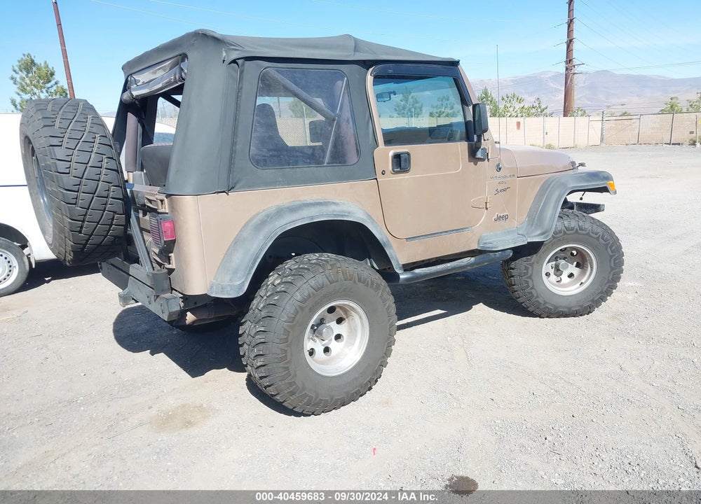 1999 JEEP WRANGLER SPORT VIN: 1J4FY19S5XP447058