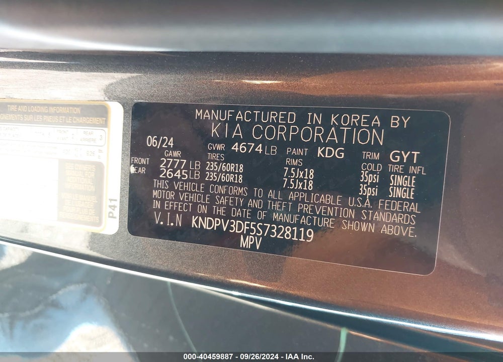 2025 KIA SPORTAGE EX VIN: KNDPV3DF5S7328119