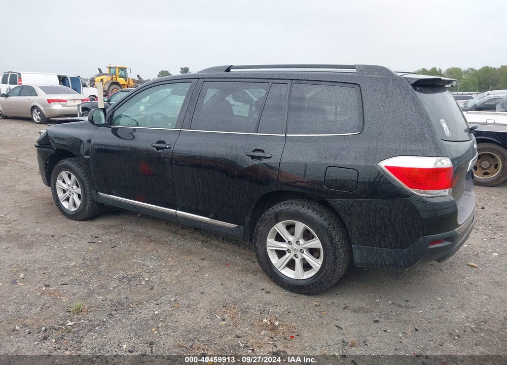 2013 TOYOTA HIGHLANDER SE V6 VIN: 5TDBK3EH6DS216523