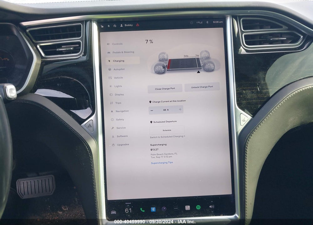 2017 TESLA MODEL S 60/75 VIN: 5YJSA1E18HF203213