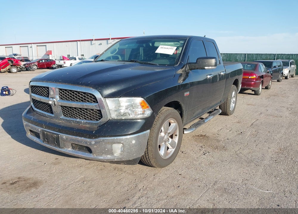2017 RAM 1500 BIG HORN QUAD CAB 4X2 6'4 BOX VIN: 1C6RR6GT6HS657537