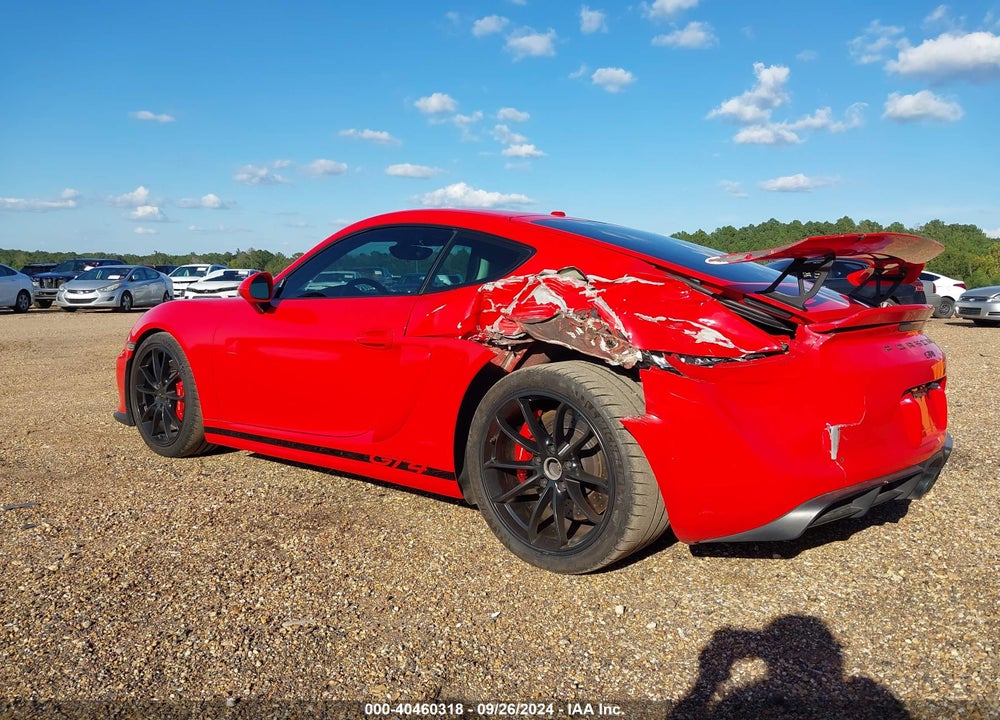 2016 PORSCHE CAYMAN GT4 VIN: WP0AC2A87GK191832