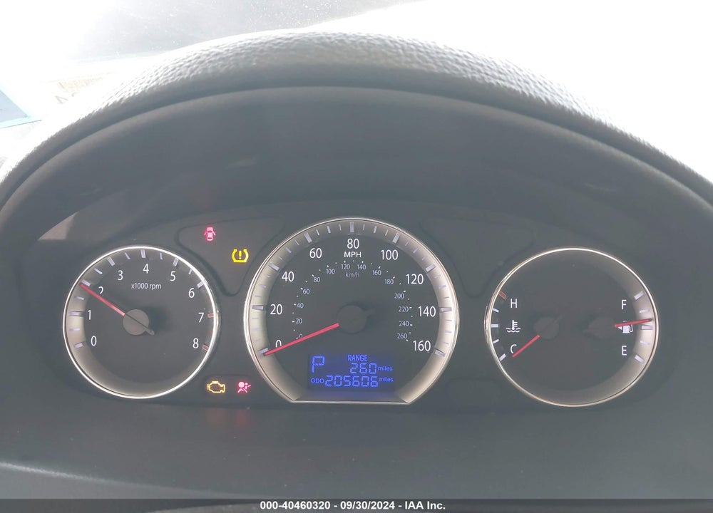 2009 HYUNDAI SONATA LIMITED VIN: 5NPEU46C99H522015