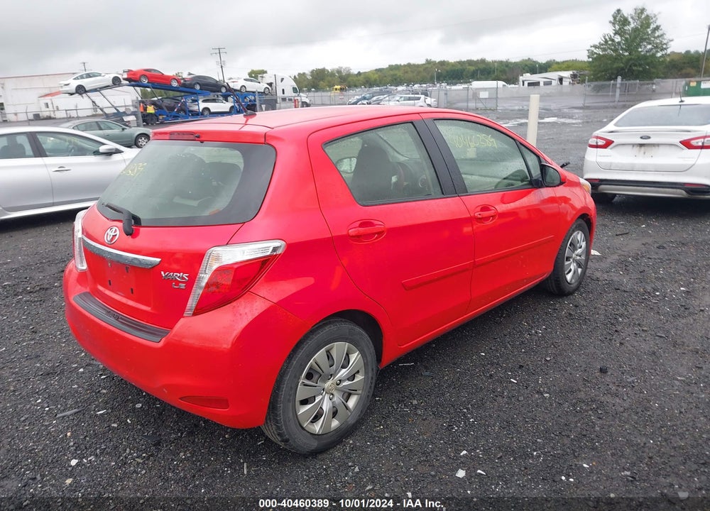 2014 TOYOTA YARIS LE (TMC/CBU PLANT) VIN: JTDKTUD35ED584889