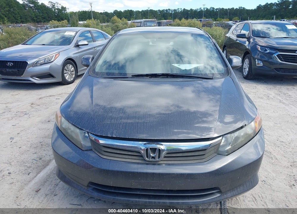 2012 HONDA CIVIC LX VIN: 19XFB2F54CE391829