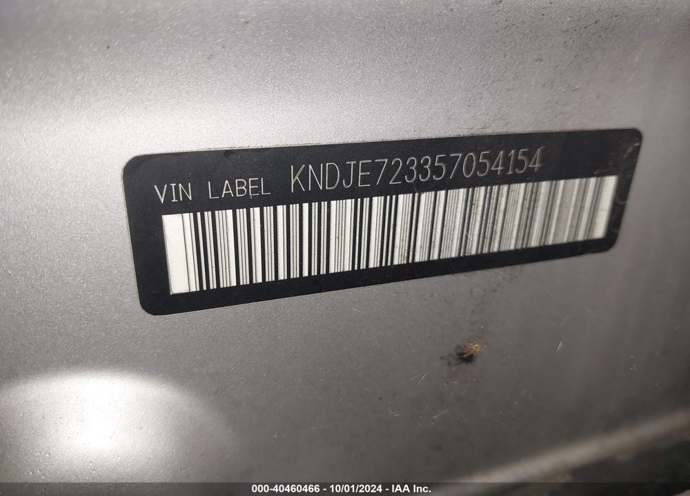 2005 KIA SPORTAGE EX V6/LX V6 VIN: KNDJE723357054154