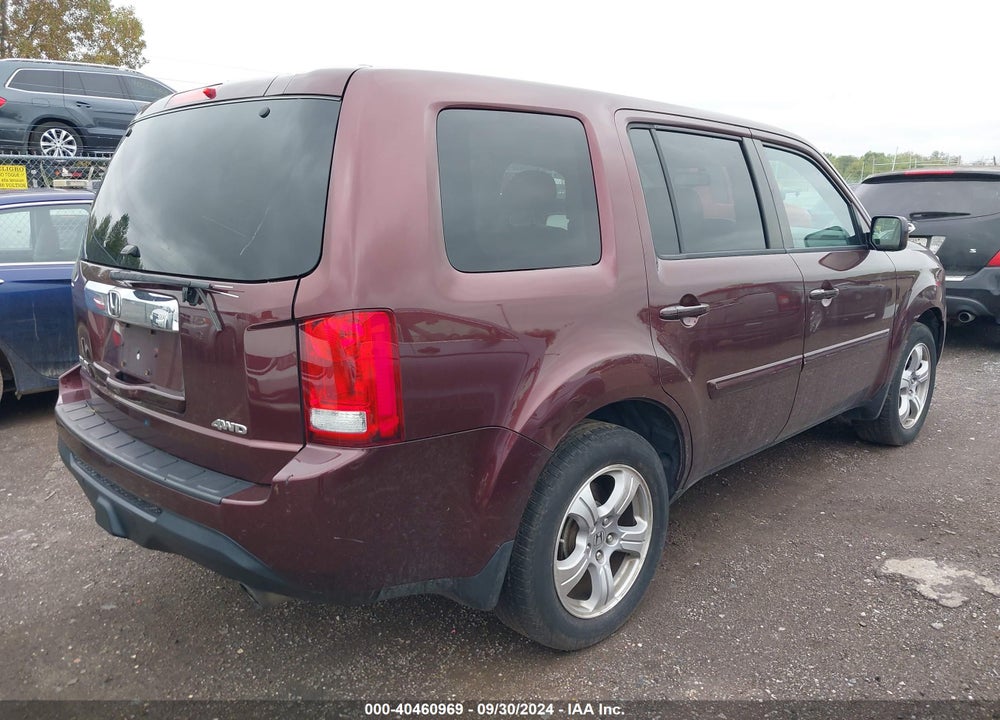 2013 HONDA PILOT EX-L VIN: 5FNYF4H5XDB067687