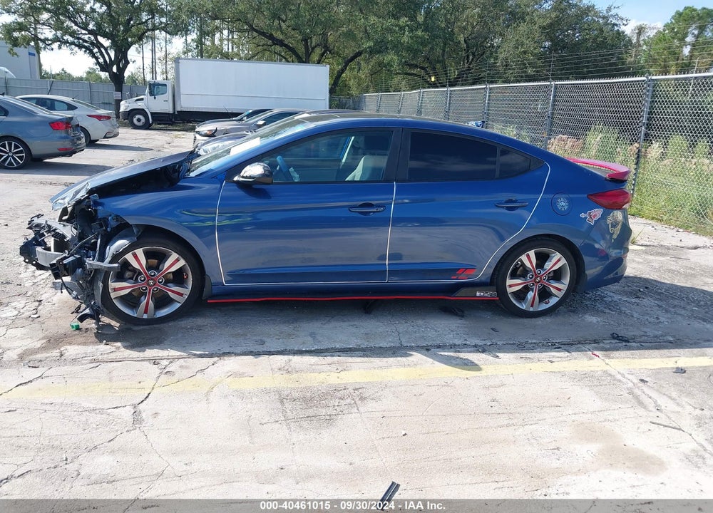 2018 HYUNDAI ELANTRA VIN: KMHD84LF7JU595565