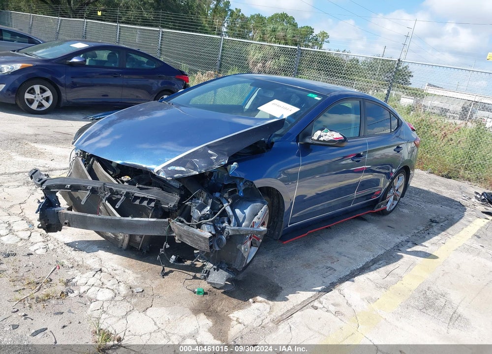2018 HYUNDAI ELANTRA VIN: KMHD84LF7JU595565