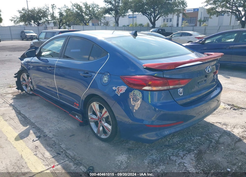 2018 HYUNDAI ELANTRA VIN: KMHD84LF7JU595565