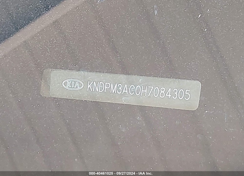 2017 KIA SPORTAGE LX VIN: KNDPM3AC0H7084305
