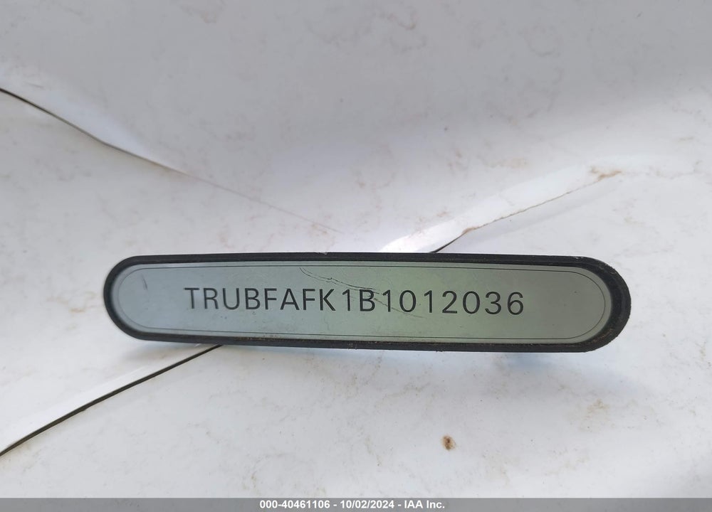 2011 AUDI TT 2.0T PREMIUM PLUS VIN: TRUBFAFK1B1012036