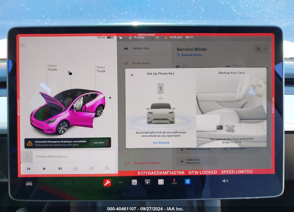 2021 TESLA MODEL Y PERFORMANCE DUAL MOTOR ALL-WHEEL DRIVE/STANDARD RANGE REAR-WHEEL DRIVE VIN: 5YJYGAEDXMF142766