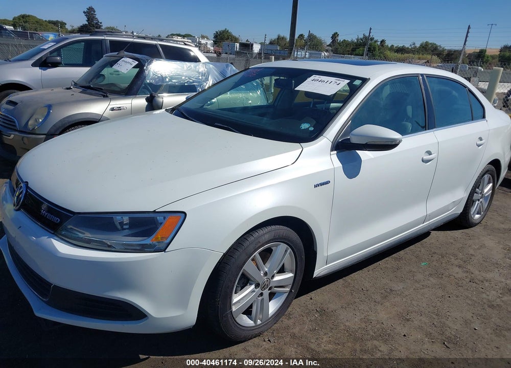 2014 VOLKSWAGEN JETTA HYBRID SEL VIN: 3VW637AJ6EM301682