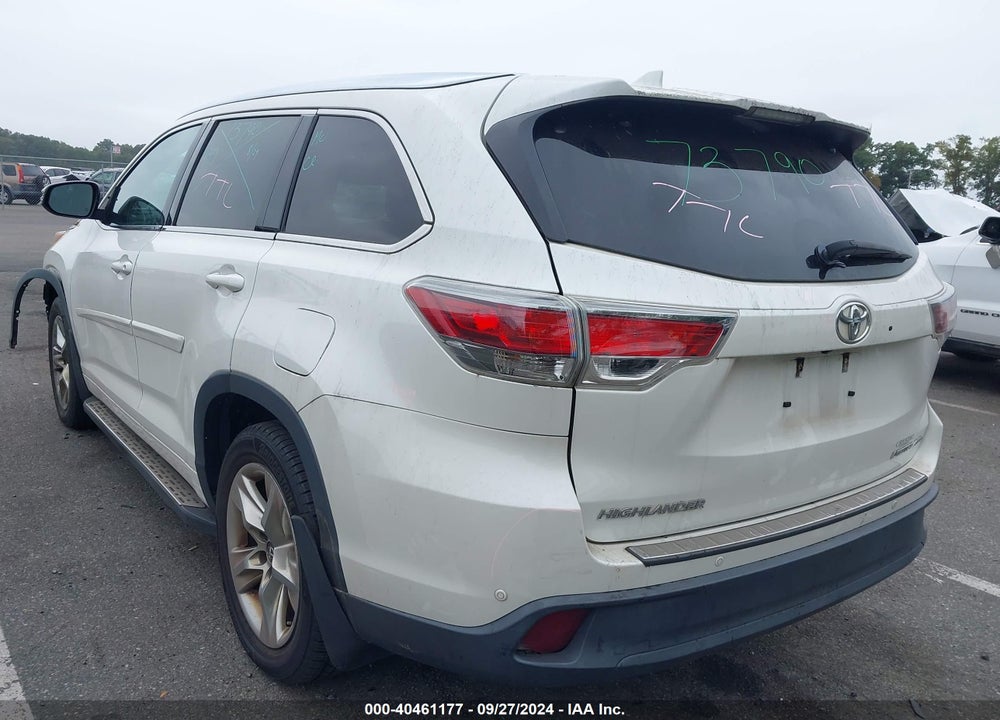2016 TOYOTA HIGHLANDER LIMITED V6 VIN: 5TDDKRFH7GS345207