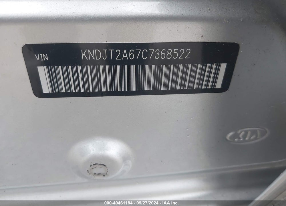 2012 KIA SOUL VIN: KNDJT2A67C7368522