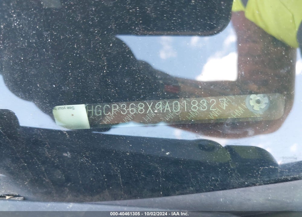 2009 HONDA ACCORD 3.5 EX-L VIN: 1HGCP368X9A018327