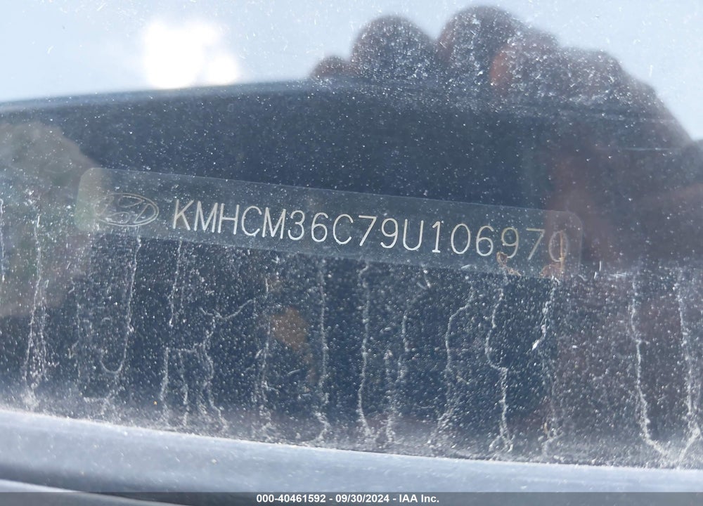 2009 HYUNDAI ACCENT GS VIN: KMHCM36C79U106970