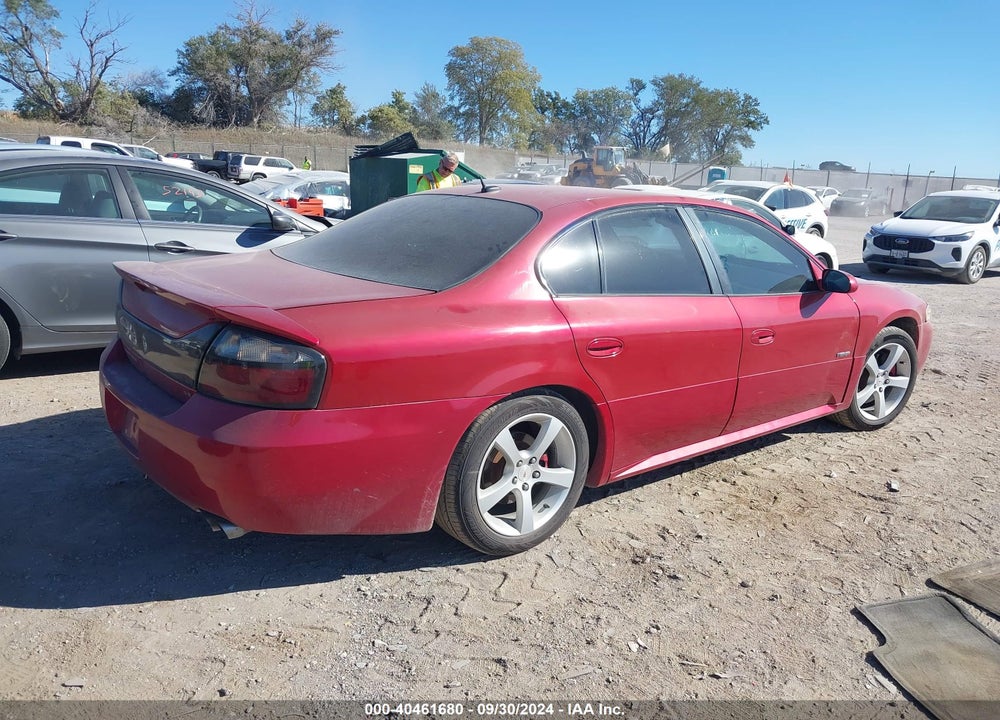 2005 PONTIAC BONNEVILLE GXP VIN: 1G2HZ54Y85U148407
