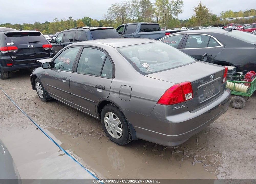 2005 HONDA CIVIC VP VIN: 2HGES16375H504184