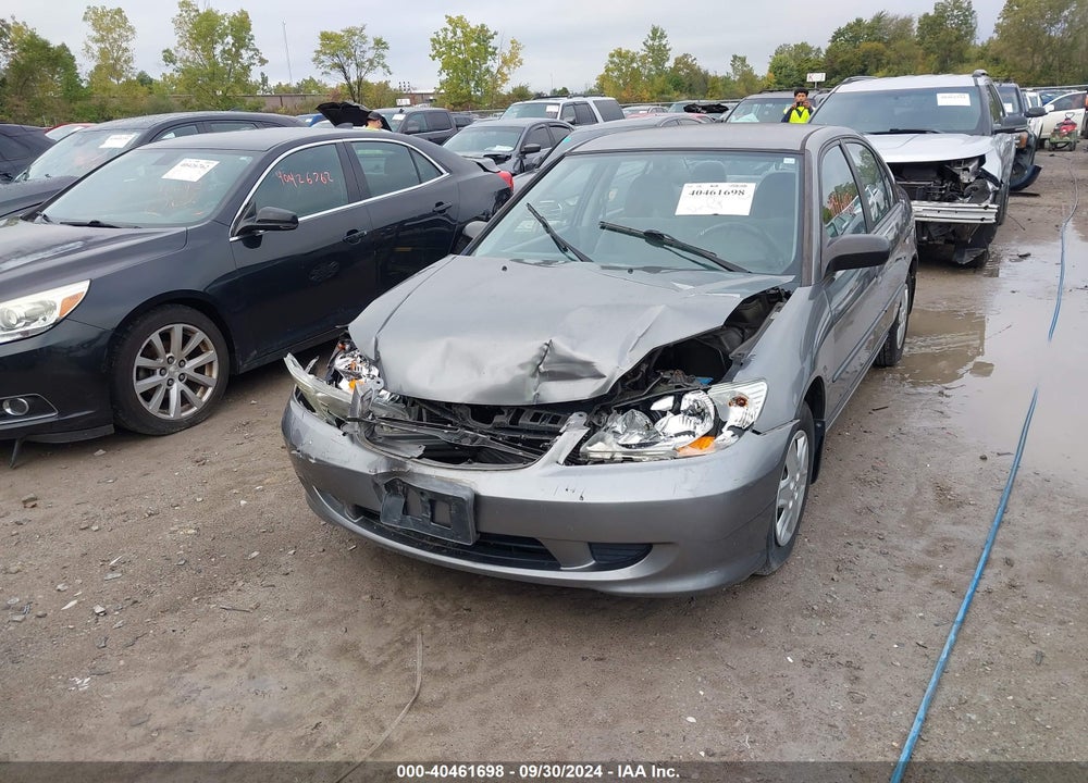 2005 HONDA CIVIC VP VIN: 2HGES16375H504184