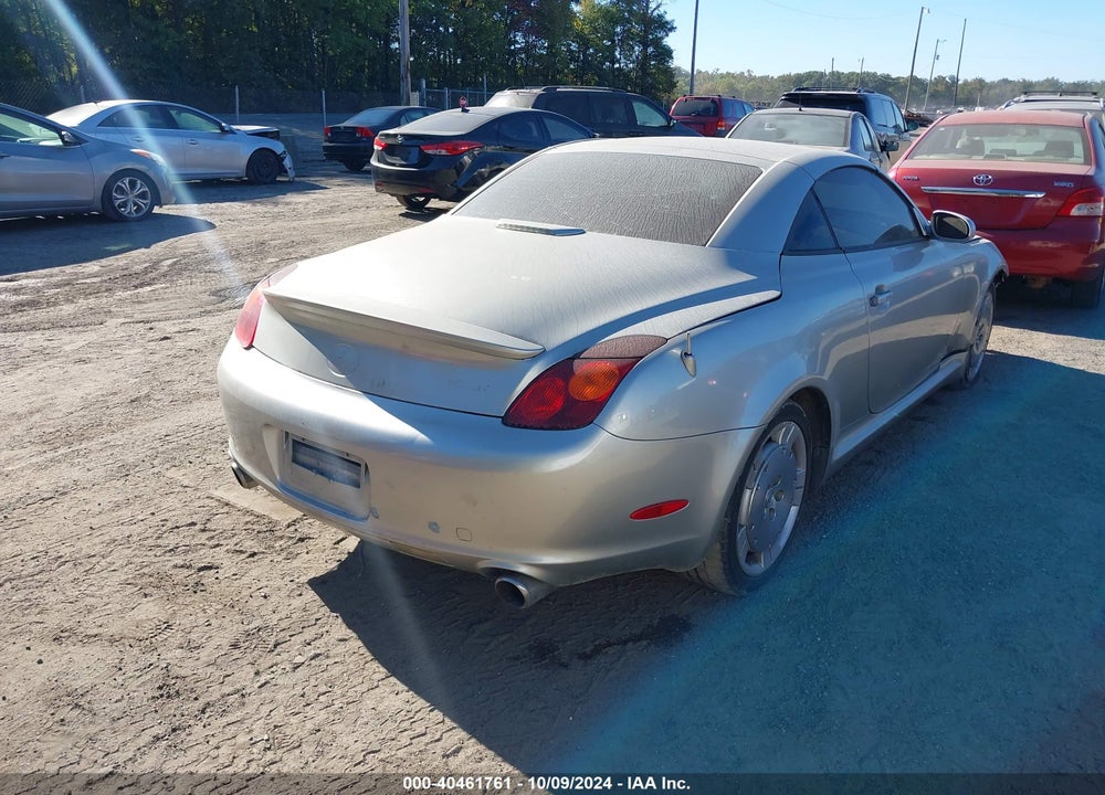 2002 LEXUS SC 430 VIN: JTHFN48Y120006615