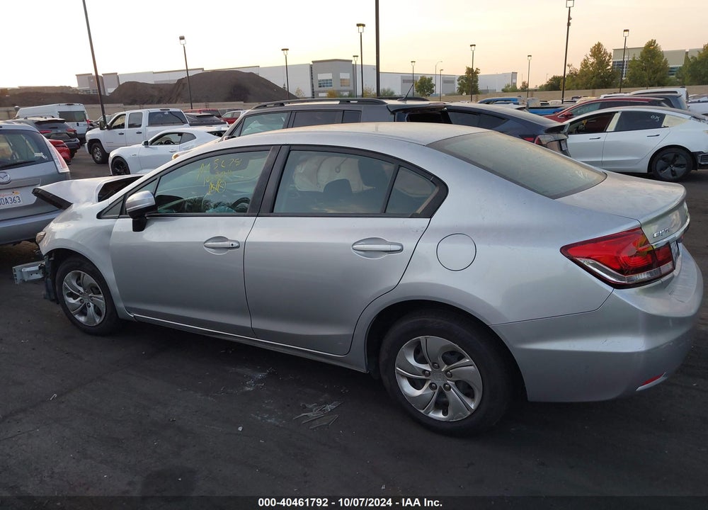 2014 HONDA CIVIC LX VIN: 19XFB2F53EE225675