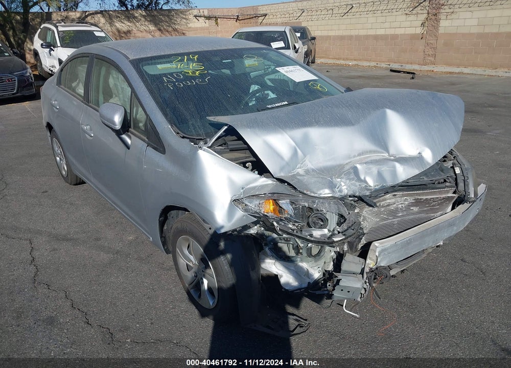 2014 HONDA CIVIC LX VIN: 19XFB2F53EE225675
