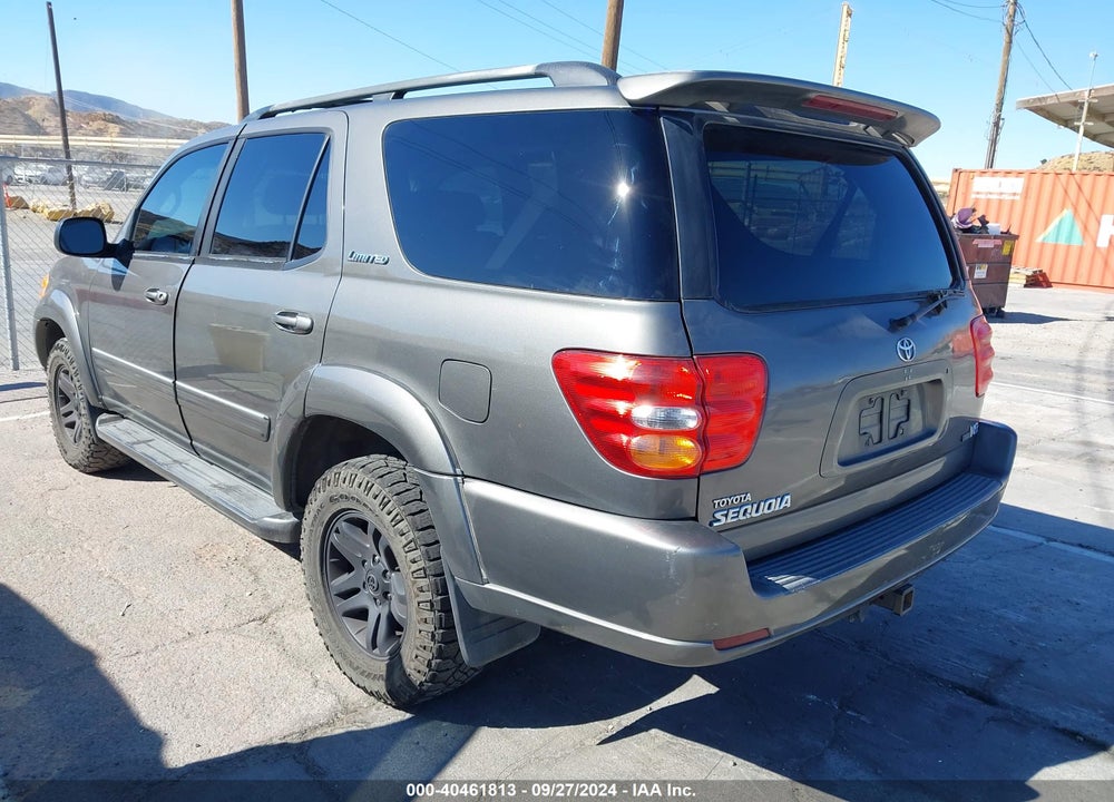 2003 TOYOTA SEQUOIA LIMITED V8 VIN: 5TDZT38AX3S203542