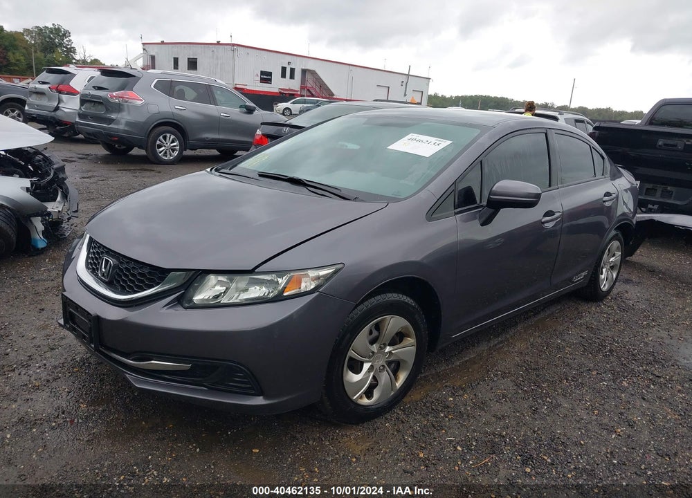 2015 HONDA CIVIC LX VIN: 19XFB2F53FE233180