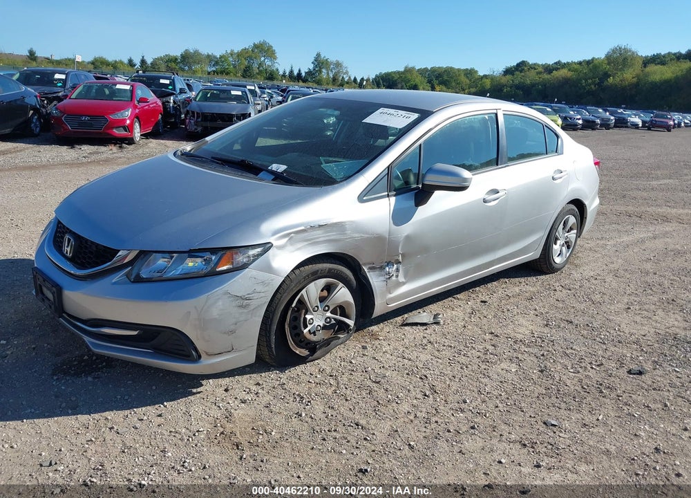 2015 HONDA CIVIC LX VIN: 19XFB2F55FE115521
