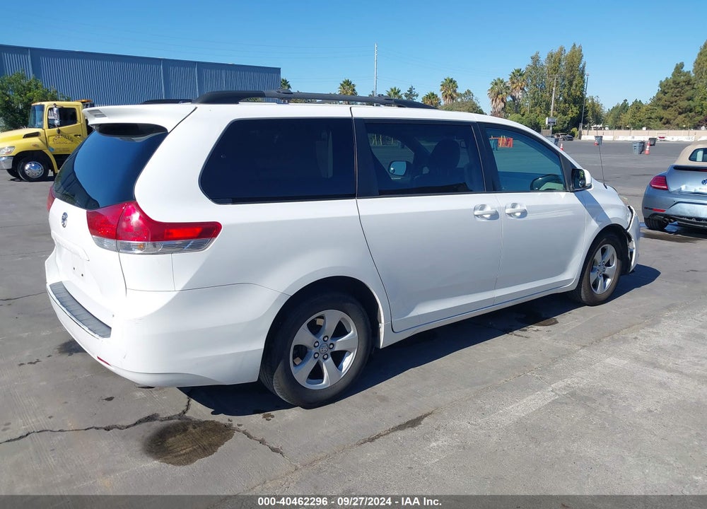 2012 TOYOTA SIENNA LE V6 8 PASSENGER VIN: 5TDKK3DC1CS277119