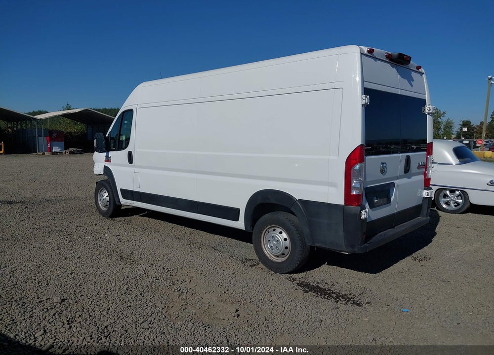 2021 RAM PROMASTER 2500 HIGH ROOF 159 WB VIN: 3C6LRVDG3ME517398