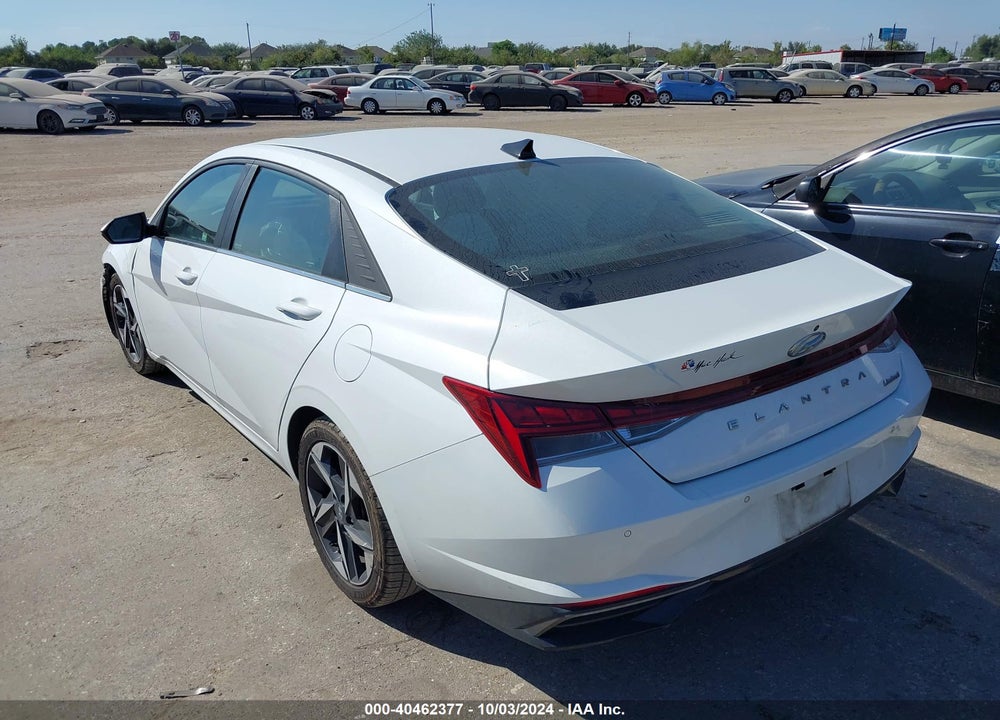 2021 HYUNDAI ELANTRA LIMITED VIN: 5NPLP4AG2MH040584
