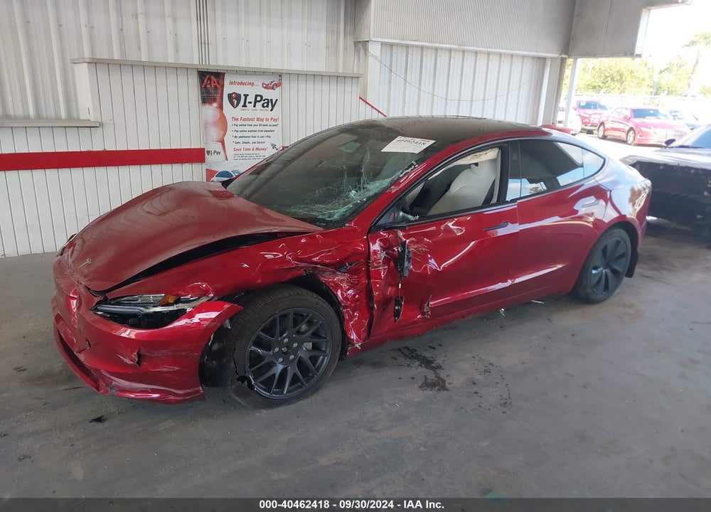 2024 TESLA MODEL 3 LONG RANGE DUAL MOTOR ALL-WHEEL DRIVE VIN: 5YJ3E1EBXRF815710