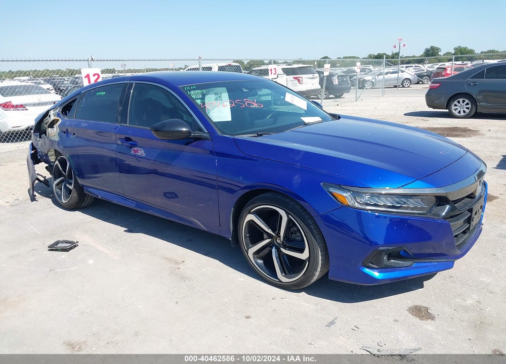 2021 HONDA ACCORD SPORT 2.0T VIN: 1HGCV2F30MA032038