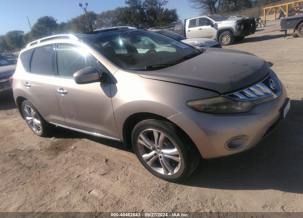 2009 NISSAN MURANO LE VIN: JN8AZ18W79W134737