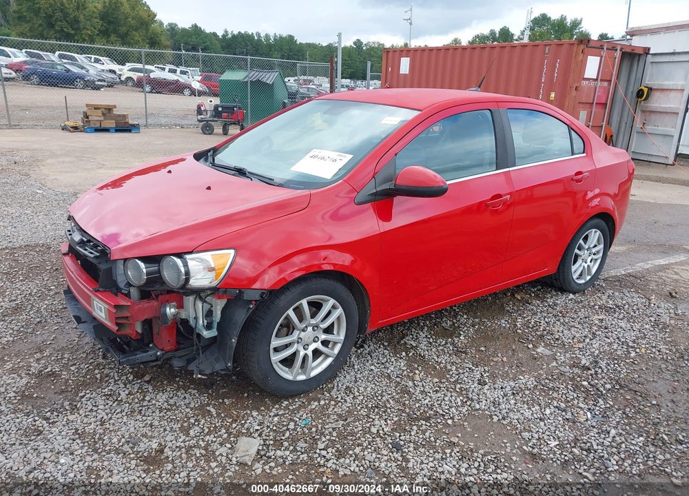 2012 CHEVROLET SONIC 2LT VIN: 1G1JC5SH4C4138237