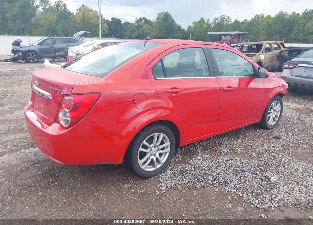 2012 CHEVROLET SONIC 2LT VIN: 1G1JC5SH4C4138237