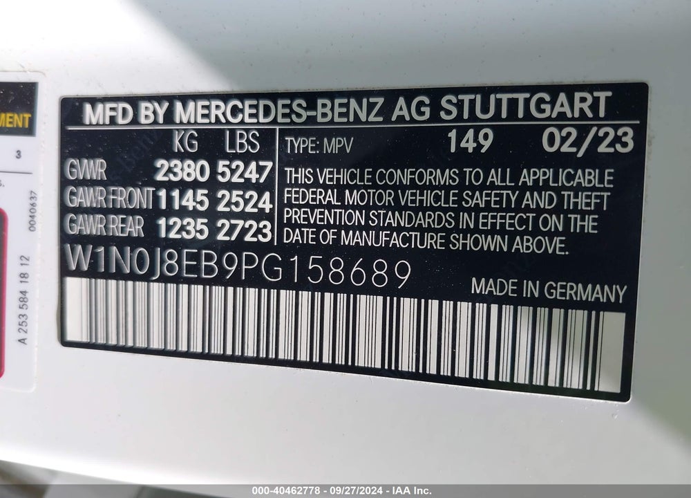 2023 MERCEDES-BENZ GLC 300 4MATIC COUPE VIN: W1N0J8EB9PG158689